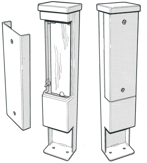 Control Pillar 3mm Mild Steel