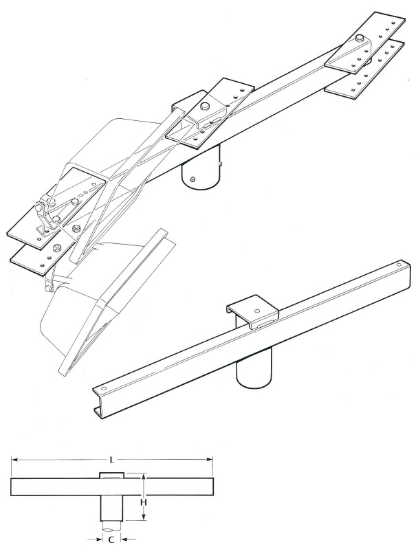 Double Floodlight Bracket