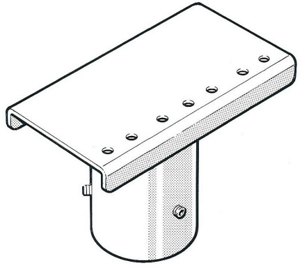 Post Top Single Floodlight Bracket