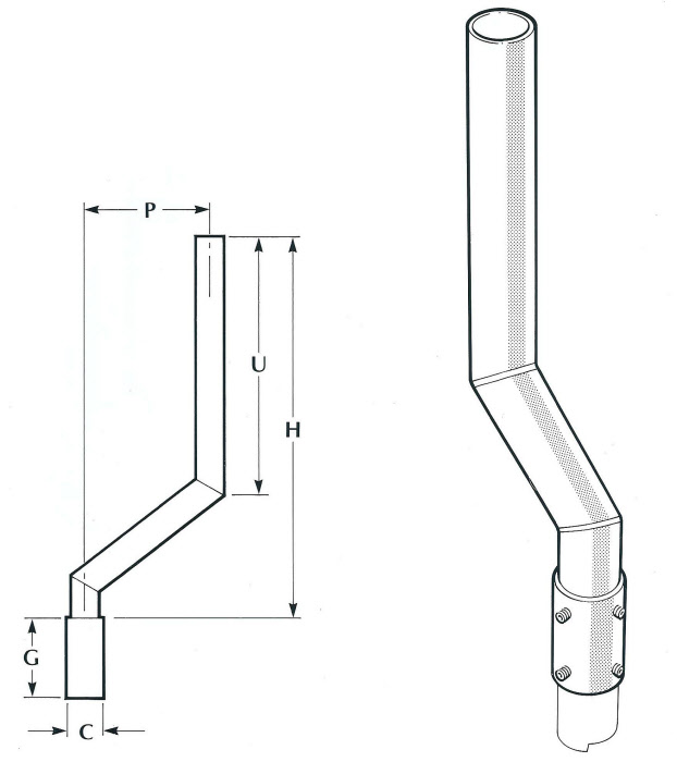 Sign Cranked Bracket